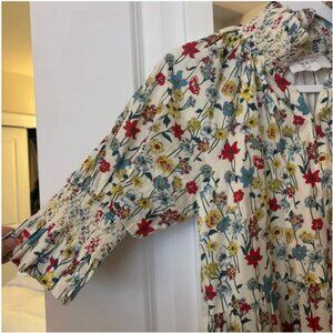 NWT Tuckernuck Hyacinth House Red & Blue Multi Ditsy Floral Sawyer Mini Dress